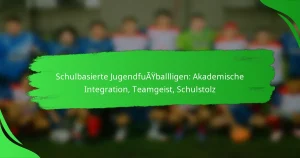 Schulbasierte Jugendfußballligen: Akademische Integration, Teamgeist, Schulstolz