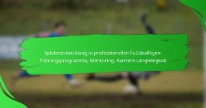 Spielerentwicklung in professionellen Fußballligen: Trainingsprogramme, Mentoring, Karriere-Langlebigkeit
